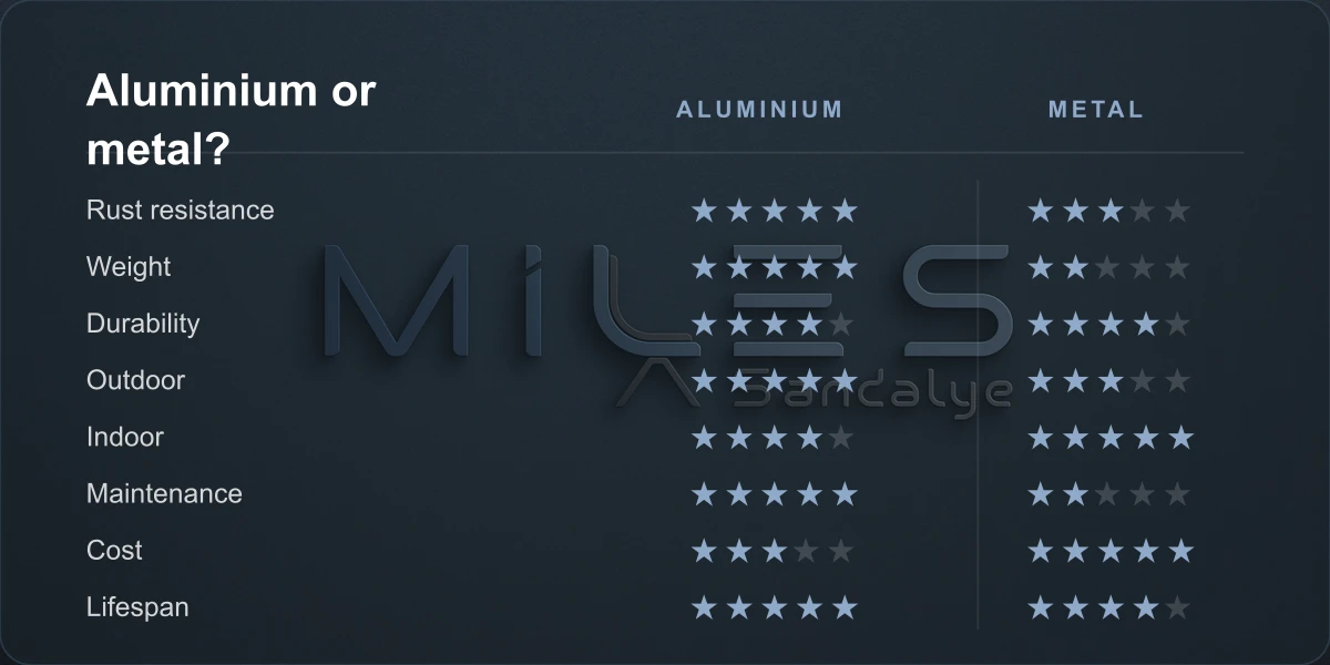 Aluminium or Metal Chair? A Detailed Comparison
